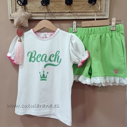 Eva Castro conjunto niña verde