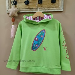 eva castro sudadera niño verde