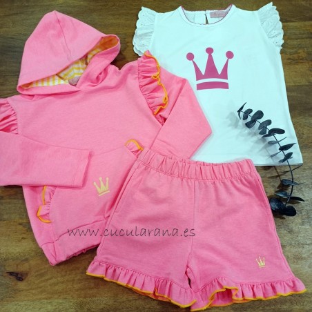 Eva Castro Sudadera niña rosa