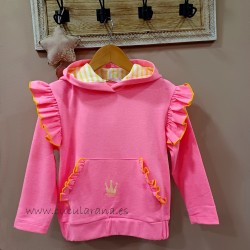Eva Castro Sudadera niña rosa