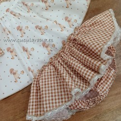 La Martinica blusa muñecas+braga vichy mini