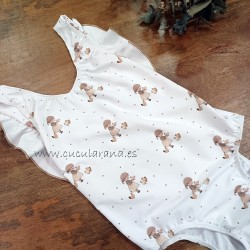 la martinica bañador niña cruzado mini