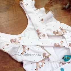 la martinica bañador niña cruzado mini