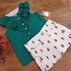 Noma fernandez blusa y short falda cedro