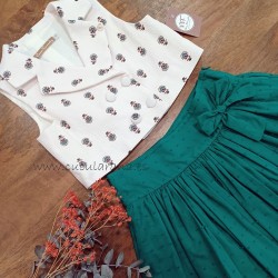 noma fernandez chaleco y falda cedro