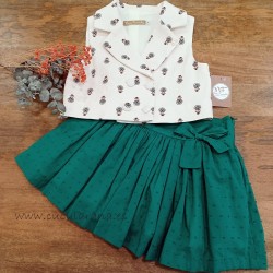 noma fernandez chaleco y falda cedro