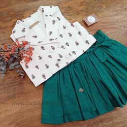 noma fernandez chaleco y falda cedro