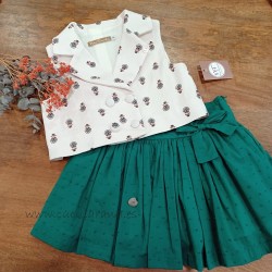 noma fernandez chaleco y falda cedro