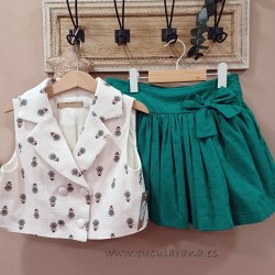 noma fernandez chaleco y falda cedro