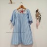 Vestido rayas azul y blanco mia y lia