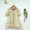 Vestido de niña batista crudo