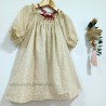 Vestido de niña batista crudo