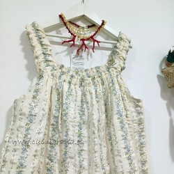 mia y lia mono flores azul