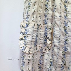 mia y lia mono flores azul