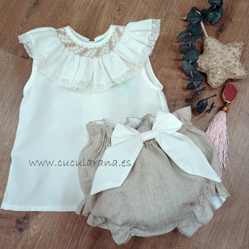 blusa y ranita cuello nido sinfonieta