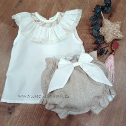 blusa y ranita cuello nido sinfonieta