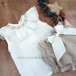 blusa y ranita cuello nido sinfonieta