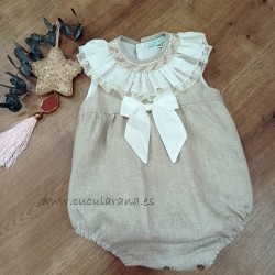 Pelele unisex punto smock sinfonieta