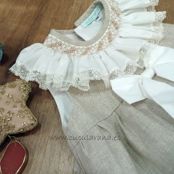 Pelele unisex punto smock sinfonieta