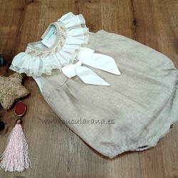 Pelele unisex punto smock sinfonieta