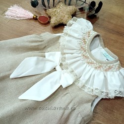 Pelele unisex punto smock sinfonieta