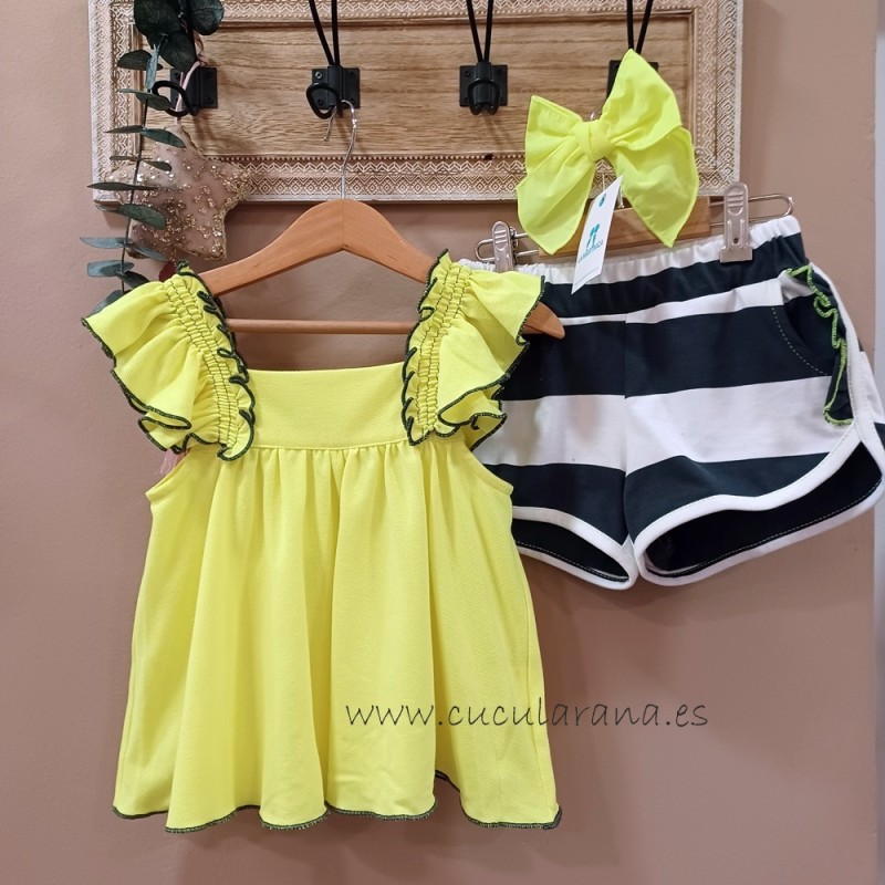 La martinica conjunto polo y short aurora boreal