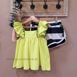 La martinica conjunto polo y short aurora boreal