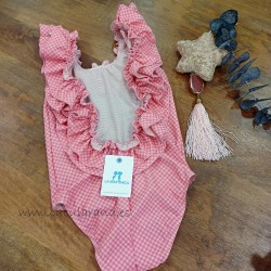 La martinica bañador de cuadro vichy pantera rosa