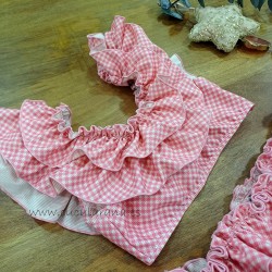 La Martinica bikini cuadro vichy pantera rosa