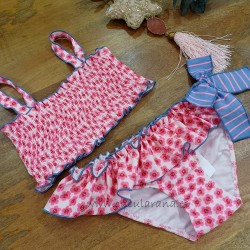 La Martinica bikini flores pantera rosa