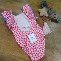 La Martinica bañador standard flores pantera rosa