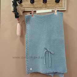 Manta bebe azul ingles