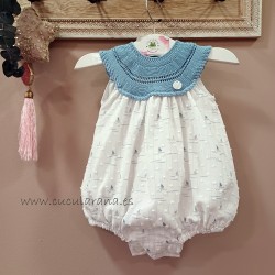 Pelele punto y plumeti barco