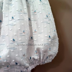 Pelele punto y plumeti barco