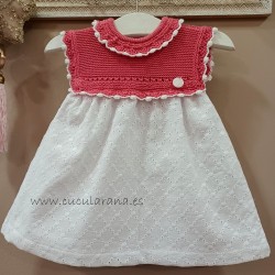 vestido bebe rojo batista