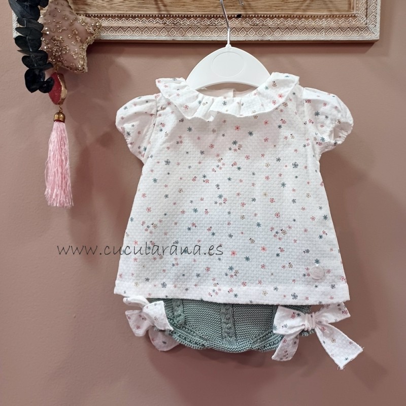 Conjunto bebe verde menta