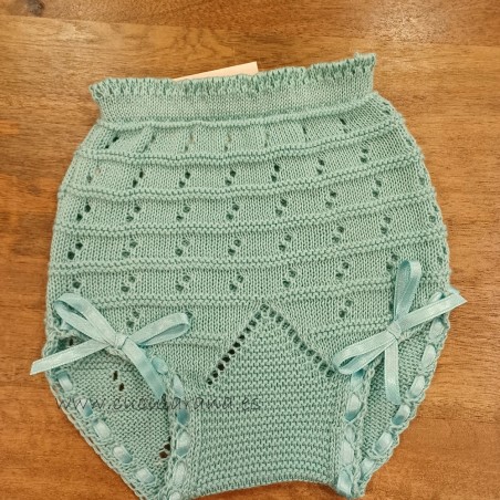 Braguita de niña perle color verde menta