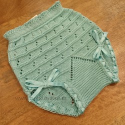 Braguita de niña perle color verde menta