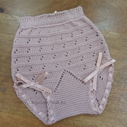 Braguita de niña perle color rosa nude