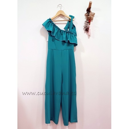 My bella Moon mono volantes verde esmeralda