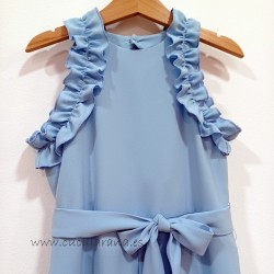 My bella Moon mono crepe celeste