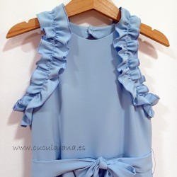 My bella Moon mono crepe celeste