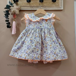 Eva Castro Jesusito flores naranja malva