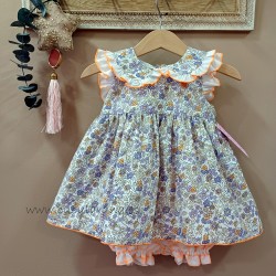 Eva Castro Jesusito flores naranja malva