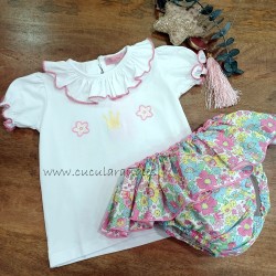 Eva castro conjunto camiseta y ranita