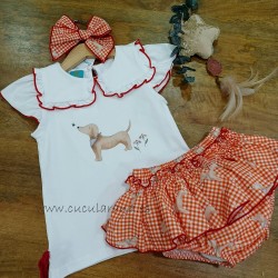 Conjunto camiseta+ranita scooby de la martinica