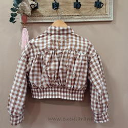 bomber tilo cuadro vichy marron de Noma fernandez