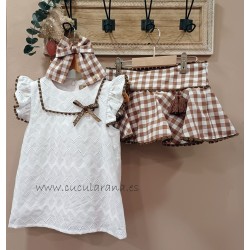 blusa y short falda tilo de noma fernandez