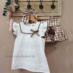 blusa y short falda tilo de noma fernandez