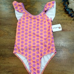 bañador niña malva rosa naranja